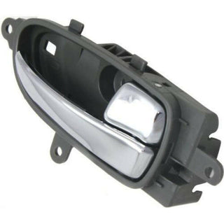 2009-2014 Nissan Maxima Front Door Handle RH, Chrome Lever/Gray Bezel.