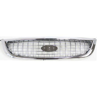2001-2003 Ford Windstar Grille, Chrome Shell/Black - Classic 2 Current Fabrication
