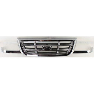 2001-2003 Ford Ranger Grille, Cross Bar Insert, Chrome - Classic 2 Current Fabrication