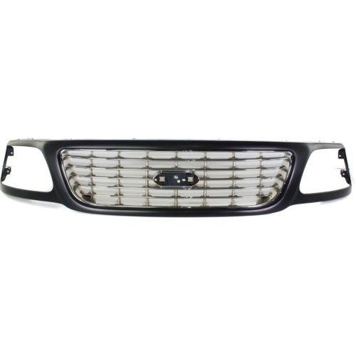2001-2003 Ford F-150 Grille, Primed Shell/Chrome - Classic 2 Current Fabrication