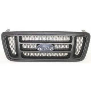 2004-2008 Ford F-150 Grille, Hor Bar Insert, Dark Gray.