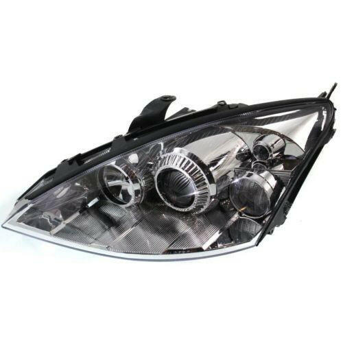 2002-2005 Ford Focus Head Light LH, Lens & Housing, w/Out Bulb & Ballast.
