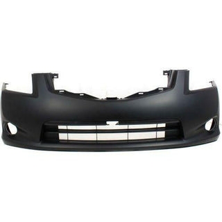 2010-2012 Nissan Sentra Front Bumper Cover, Primed, w/ Fog Light Hole, SL.