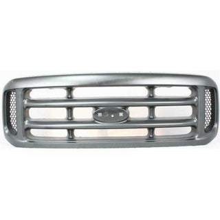 1999-2004 Ford F-250 Pickup Super Duty Grille, Cross Bar Insert, Argent.