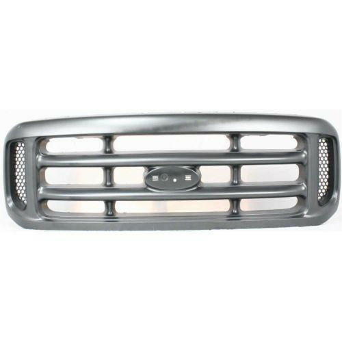 1999-2004 Ford F-250 Pickup Super Duty Grille, Cross Bar Insert, Argent.