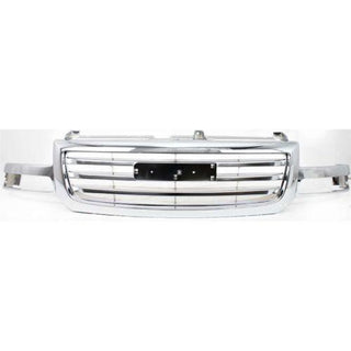 2003-2007 GMC Sierra Pickup Truck Grille, Chrome - Classic 2 Current Fabrication