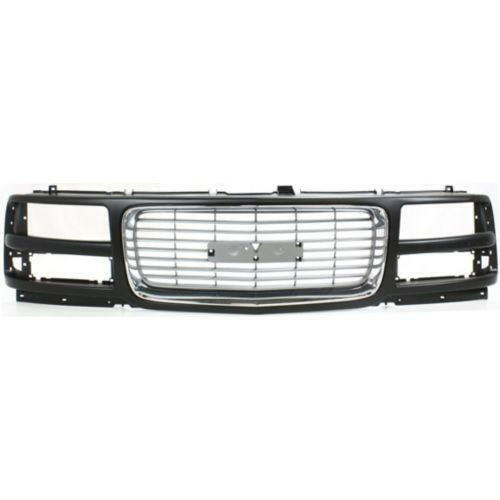 1996-2002 GMC Savana Van Grille, Black Shell/gray.