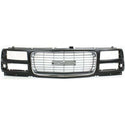 1996-2002 GMC Savana Van Grille, Black Shell/gray.