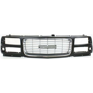 1996-2002 GMC Savana Van Grille, Black Shell/gray.