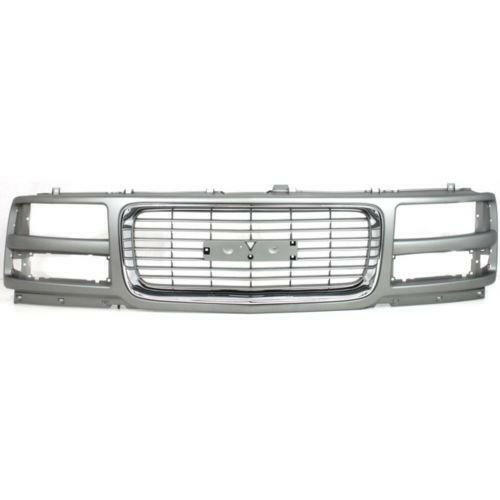 1996-2002 GMC Savana Van Grille, Painted-gray W/Chrome Insert.