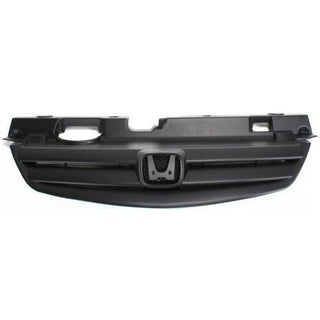 2001-2003 Honda Civic Grille, Insert, Painted-Black - Classic 2 Current Fabrication
