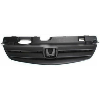2001-2003 Honda Civic Grille, Insert, Painted-Black.