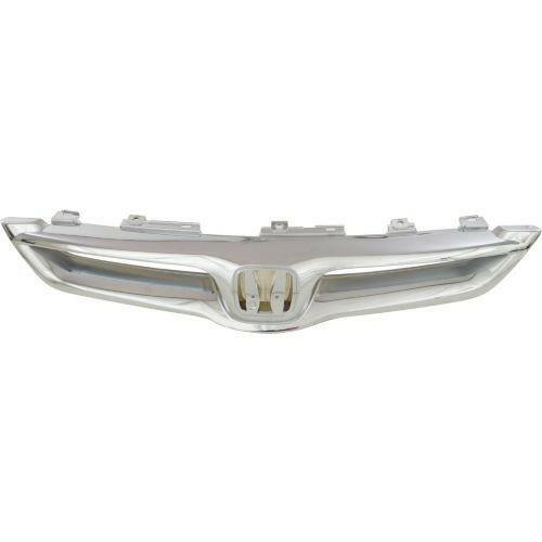 2006-2007 Honda Accord Grille, Chrome, With Molding.