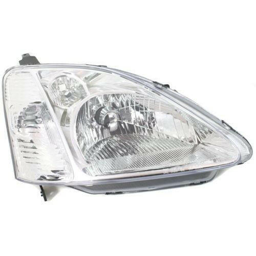 2002-2003 Honda Civic Head Light RH, Lens And Housing, Hatchback.