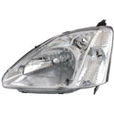 2002-2003 Honda Civic Head Light LH, Lens And Housing, Hatchback.