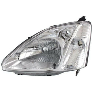 2002-2003 Honda Civic Head Light LH, Lens And Housing, Hatchback.