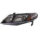 2006-2011 Honda Civic Head Light LH, Lens And Housing, Halogen, Sedan.