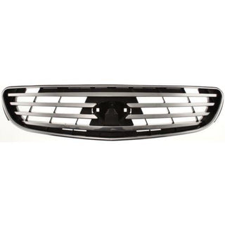 2002-2004 Infiniti I35 Grille, Chrome Shell/Dark Gray - Classic 2 Current Fabrication