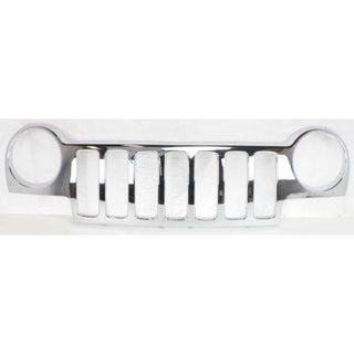 2002-2004 Jeep Liberty Grille, Plastic, Bright Chrome - Classic 2 Current Fabrication