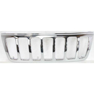 1999-2003 Jeep Grand Cherokee Grille, Chromed Plated.