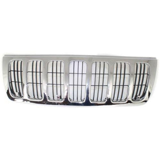 1999-2003 Jeep Grand Cherokee Grille, Chrome Shell - Classic 2 Current Fabrication