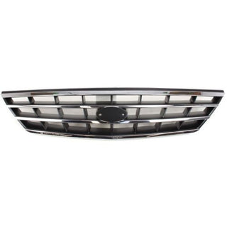 2000-2004 Kia Spectra Grille, Chrome Shell/Black - Classic 2 Current Fabrication