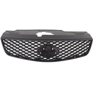 2006-2009 Kia Rio5 Grille, Polypropylene, Black (CAPA).