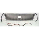 1995-1997 Volvo S400 Grille, Chrome Shell/gray Insert.