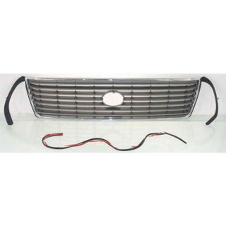 1995-1997 Volvo S400 Grille, Chrome Shell/gray Insert.