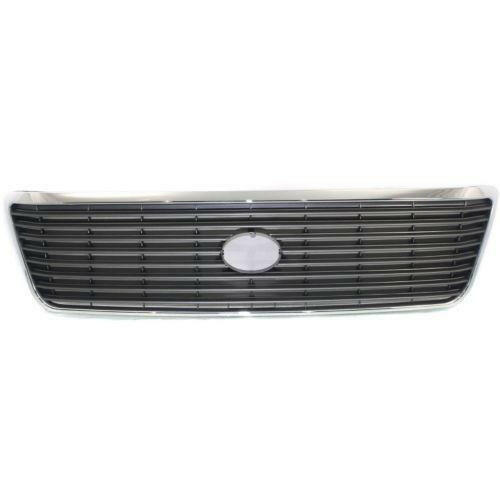 1998-2000 Volvo S400 Grille, Chrome Shell/gray Insert.