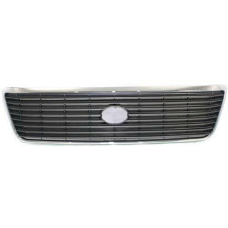 1998-2000 Volvo S400 Grille, Chrome Shell/gray Insert.