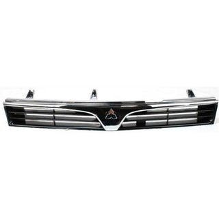 1997-2002 Mitsubishi Mirage Grille, Chrome Shell/Black - Classic 2 Current Fabrication