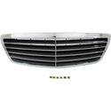 2003-2006 Mercedes S-class Grille, Chrome Shell/Black - Classic 2 Current Fabrication