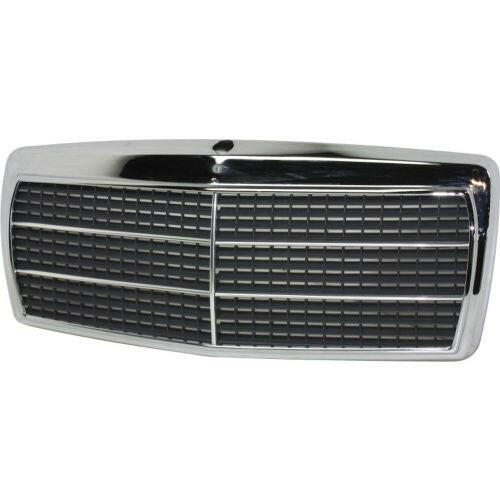 1984-1989 Mercedes 190D Grille, Chrome Shell/primed.