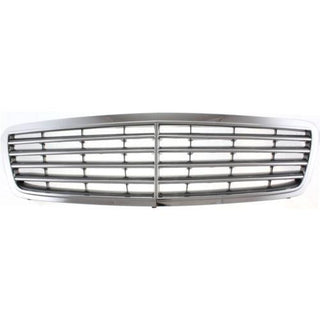 2001-2005 Mercedes C-Class Grille, Chrome Shell/gray - Classic 2 Current Fabrication