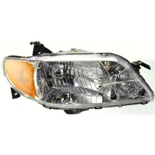 2001-2003 Mazda Protege Head Light RH, Assembly, Aluminum Bezel, Sedan.