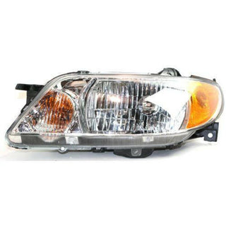 2001-2003 Mazda Protege Head Light LH, Assembly, Aluminum Bezel, Sedan.