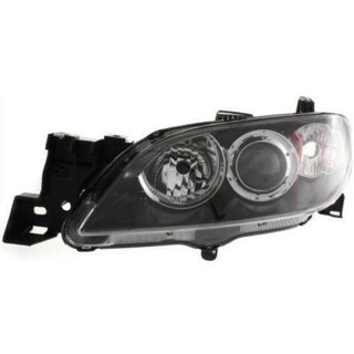 2004-2009 Mazda 3 Head Light LH, Lens And Housing, Halogen, Sedan - Capa.