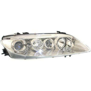 2003-2005 Mazda 6 Head Light RH, Lens And Housing, w/Fog Lamps, Standard.