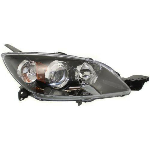 2004-2009 Mazda 3 Head Light RH, Lens And Housing, Halogen, Hatchback.