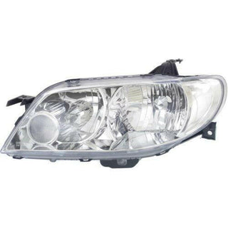 2002-2003 Mazda Protege5 Head Light LH, Lens And Housing, Aluminum Bezel.