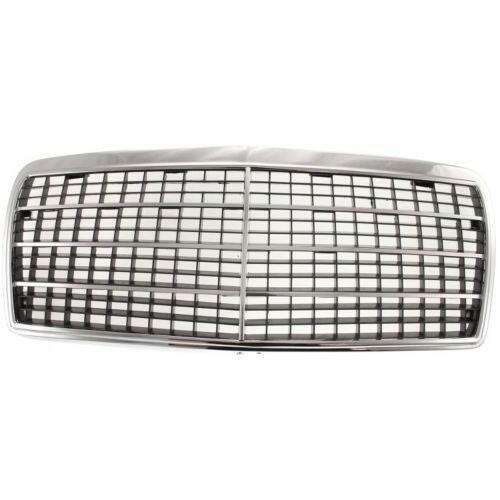 1994-1995 Mercedes E-class Grille, Chrome Shell/gray.