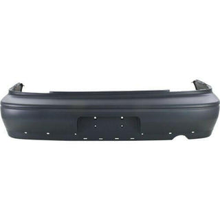 2002-2003 Mitsubishi Lancer Rear Bumper Cover, Primed, w/Spoiler Hole, Sedan.