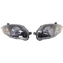 2007-2009 Mitsubishi Eclipse Clear Head Light, Lens/Housing, Black Bezel.