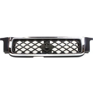 1999-2001 Nissan Pathfinder Grille, Chrome Shell/Dark Gray Insert - Classic 2 Current Fabrication