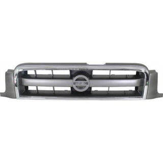 2003-2004 Nissan Pathfinder Grille, Chrome Shell/gray - Classic 2 Current Fabrication