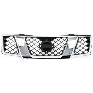 2005-2008 Nissan Frontier Grille, Assembly, Chrome Shell/ Black - Classic 2 Current Fabrication