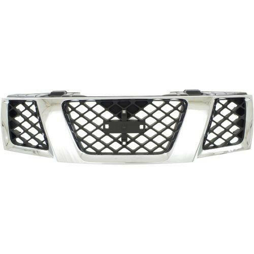 2005-2007 Nissan Pathfinder Grille, Assembly, Chrome Shell/Black Insert.