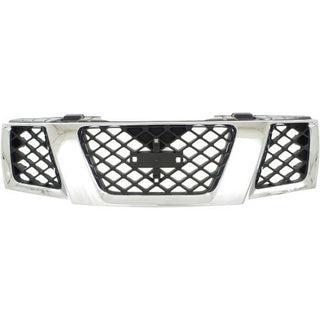 2005-2008 Nissan Frontier Grille, Assembly, Chrome Shell/Black Insert - Classic 2 Current Fabrication