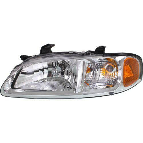 2002-2003 Nissan Sentra Head Light LH, Assembly, w/Chrome Trim, CA/GXE/XE.